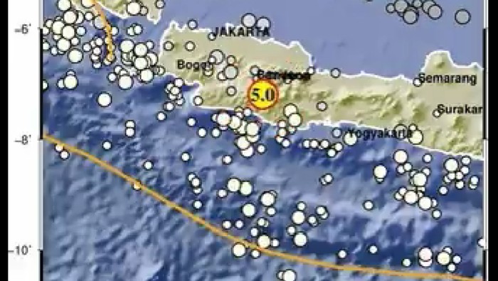 Gempa M 5 di Kabupaten Bandung, Rabu (18/9/2024) pukul 09.41.08 WIB.