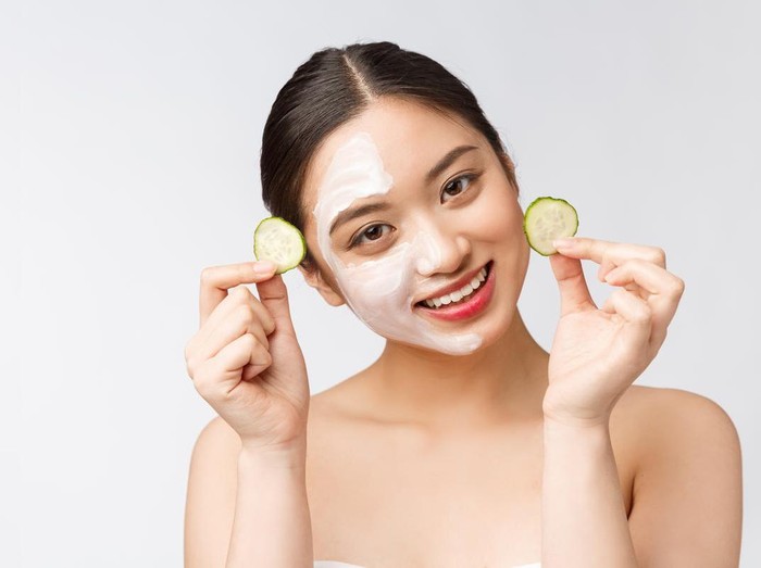 Ilustrasi masker kecantikan wajah