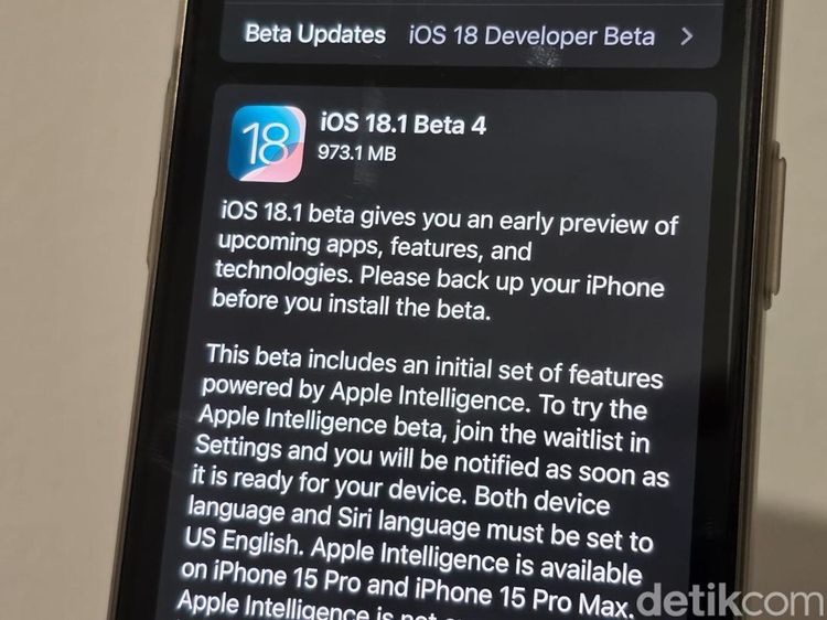 Fitur Baru iOS 18.1 Beta 4, Segera Hadir di iPhone