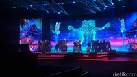Malam puncak AKI juga dimeriahkan berbagai bintang seperti Najwa Shihab, Bunga Citra Lestari, Saykoji, sederet penari di bawah asuhan koreografi Ronald Soe, hingga pembacaan doa oleh Dai kondang Muzammil Hasballah. Foto: (Devita Savitri/detikcom)