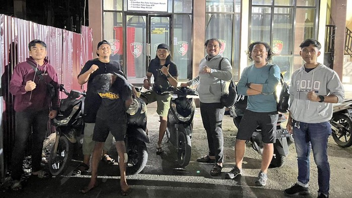 Polisi mengamankan pelaku residivis curanmor di Merangin, Jambi.