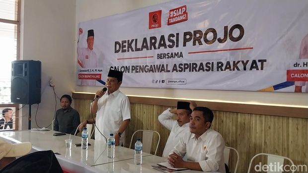Projo deklarasi dukungan untuk Gunawan-Umar Usman di Pilbup Malang.