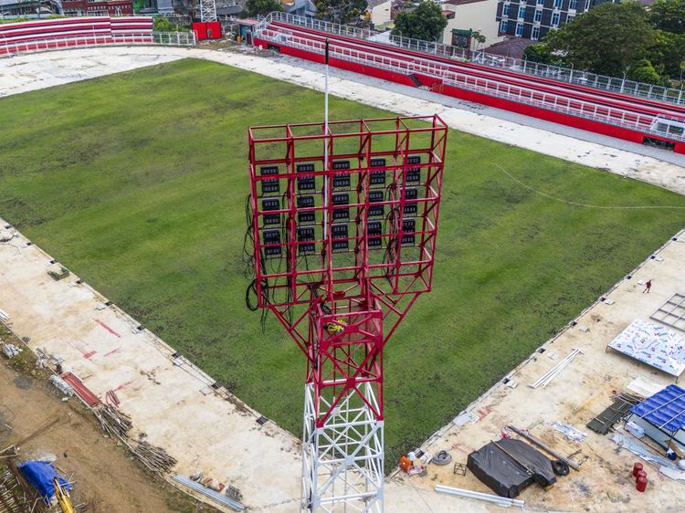 Renovasi Stadion Gelora Kie Raha Ternate Telan Anggaran Rp11 M
