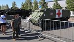 Rusia Pamer Tank hingga Senjata yang Disita dari Ukraina