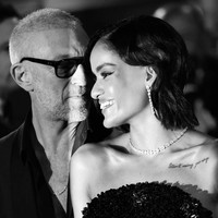 Inilah momen Narah menemani Vinces di Festival Film Cannes. Keduanya tampak serasi dengan balutan busana hitam. Foto: dok. Instagram @narahbaptista @vincentcassel