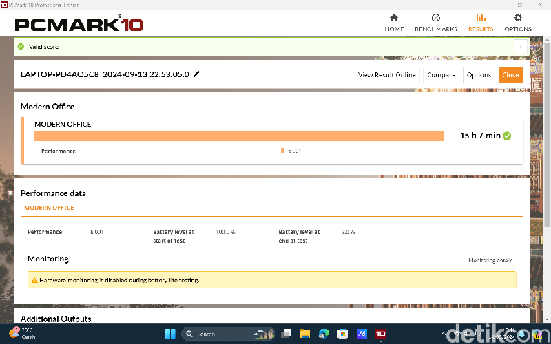 Benchmark Asus Zenbook 14 OLED