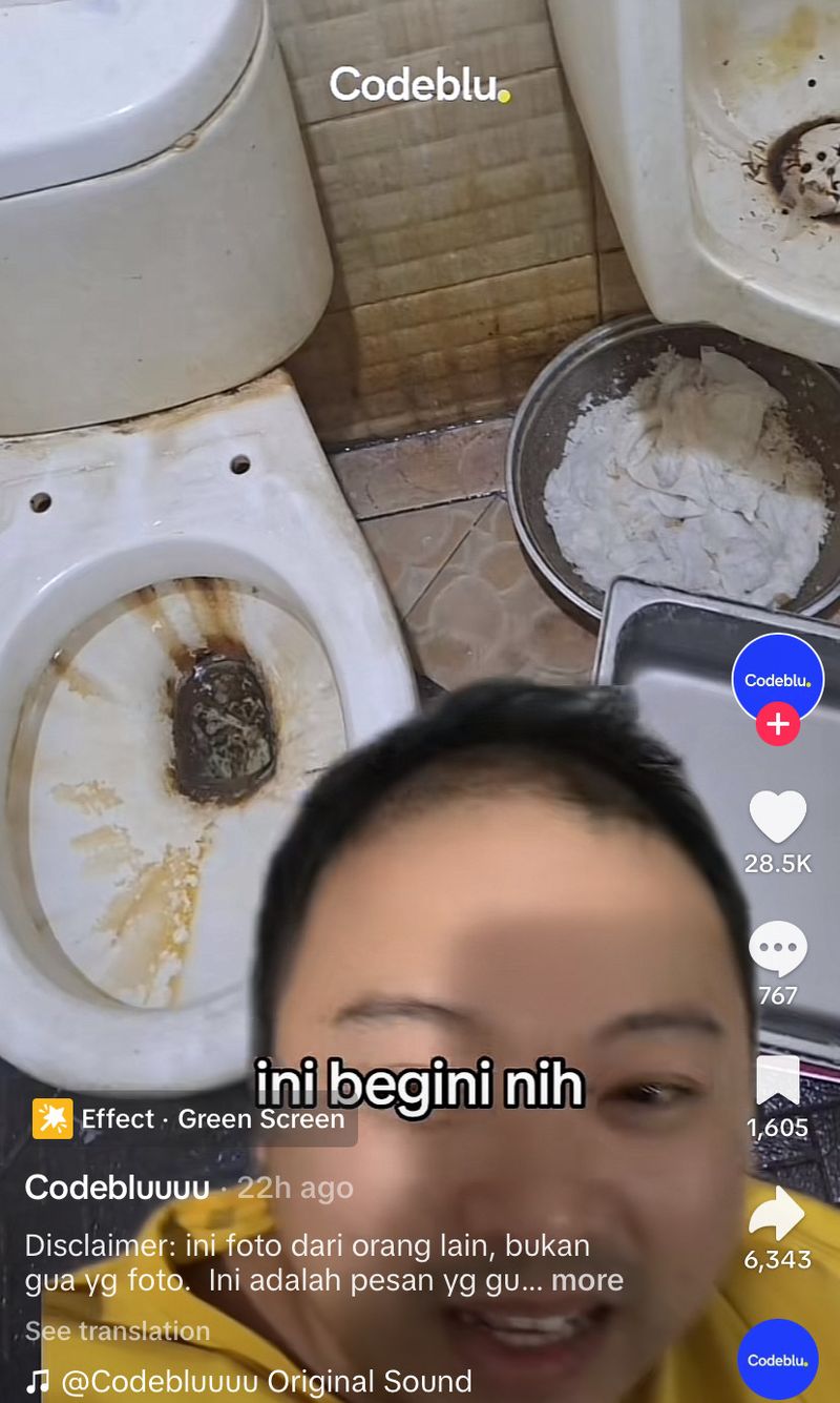 Codeblu Ungkap Resto Rice Bowl Jorok, Cuci Alat Masak di Kamar Mandi Kotor!