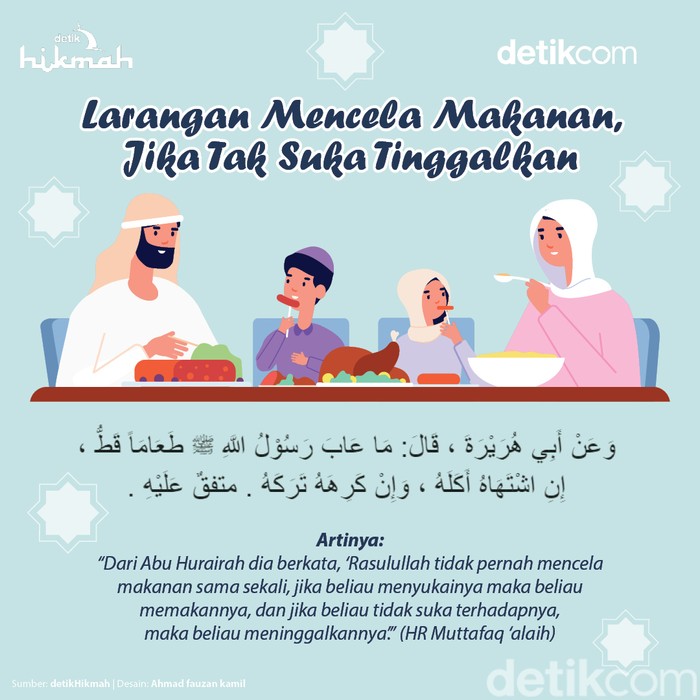 Larangan mencela makanan