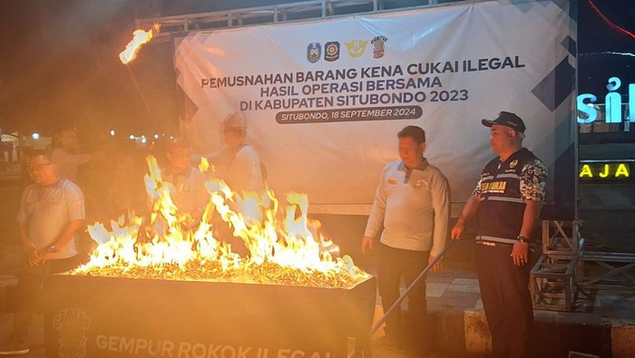 Pemusnahan Rokok Ilegal