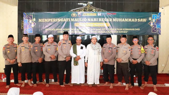 PJU Polres Pelabuhan Tanjung Perak Surabaya gelar peringati Maulid Nabi