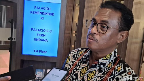 Rektor Undana Kupang, Maxs U E Sanam, di International Conference On Animal And Human Medical Science, Kupang, Kamis (19/9/2024).