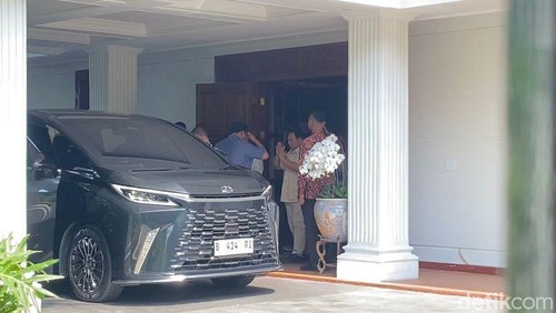 SBY bertemu Prabowo di Kertanegara, Jakarta, Kamis (19/9/2024) siang. (Dwi Rahmawati/detikcom).