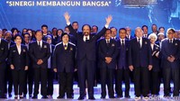 Partai NasDem mengumumkan susunan Dewan Pengurus Pusat (DPP) di NasDem Tower, Jakarta Pusat.