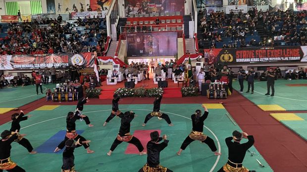 Wadankor Bromob Buka Kejuaraan Pencak Silat Kapolri Cup ke-2 di GOR Ciracas