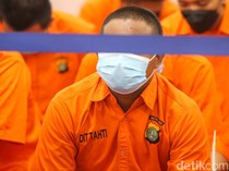 Wajah-wajah Tertunduk Lesu Pelaku Tindak Pidana yang Dibekuk Polisi