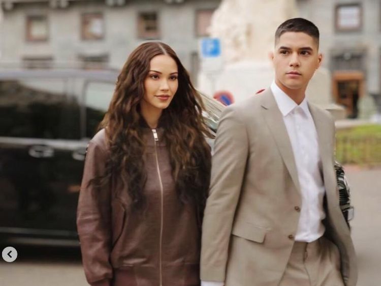 7 Foto Al Ghazali dan Alyssa Daguise Mesra di Milan Fashion Week 2024