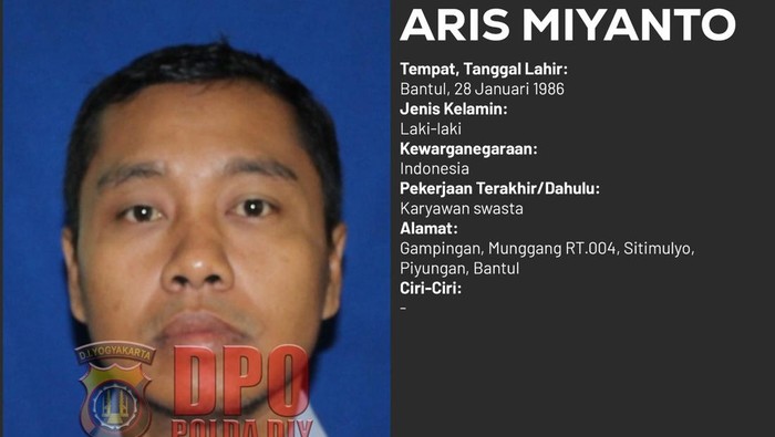 Aris Miyanto diburu kasus penipuan dan penggelapan