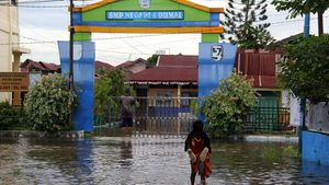 Banjir Pasang Air Laut Rendam Dumai, Sekolah Diliburkan