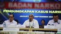 Kepala BNN Komjen Marthinus Hukom mengatakan barkoba tersebut rencananya akan diedarkan di wilayah Palembang, Sumatera Selatan dan Medan, Sumatera Utara.