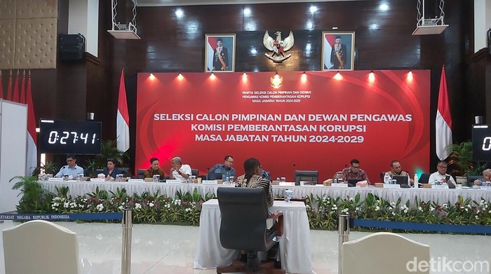 Calon anggota Dewas KPK, Liberti Sitinjak dicecar anggota pansel (Dwi A/detikcom)