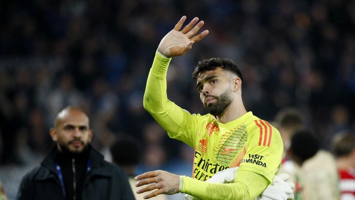 Soccer Football - Champions League - Atalanta v Arsenal - Gewiss Stadium, Bergamo, Italy - September 19, 2024 Arsenals David Raya after the match REUTERS/Alessandro Garofalo