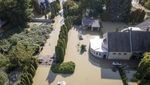 Foto Udara Banjir di Hungaria yang Makin Memburuk