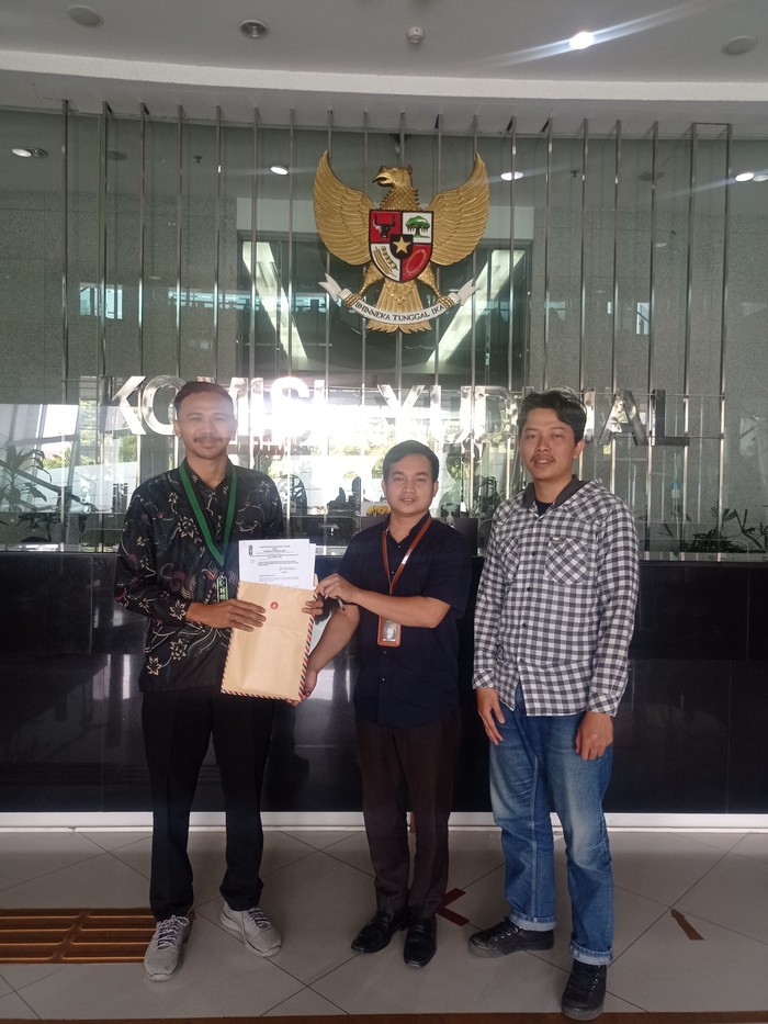 HMI Cabang Pandeglang laporkan hakim pemberi vonis bebas Willy si pembeli cula badak. (Dok HMI Cabang Pandeglang)