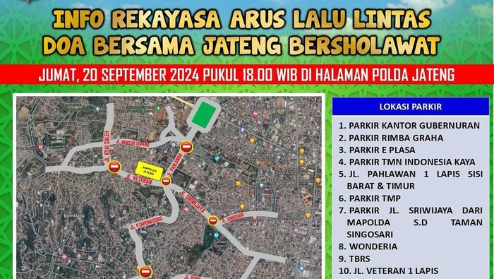 Rekayasa lalin Jateng Bersholawat.