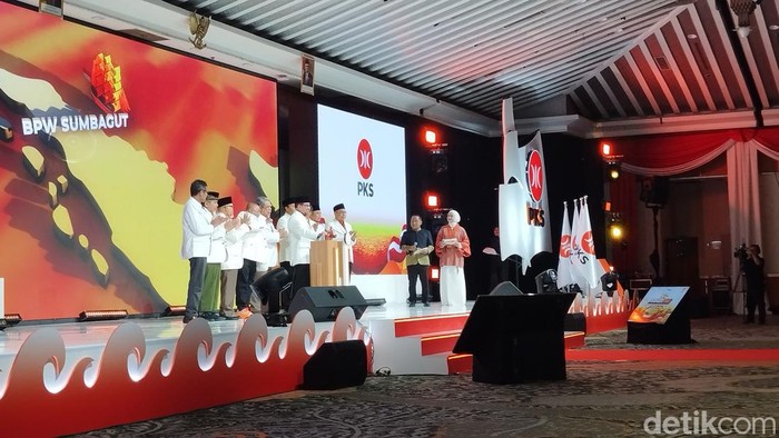 Ketua Majelis Syura PKS Salim Segaf saat Rapat Kerja Nasional (Rakernas) PKS (Fawdi/detikcom).