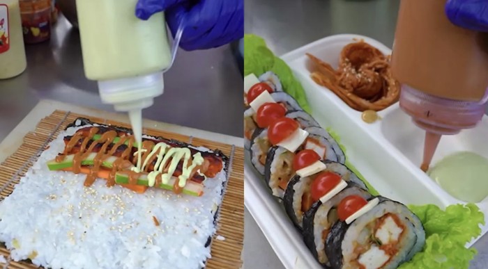 Kreasi ‘Sushi Arab’ di India Pakai Saus Korea Ini Bikin Orang Bingung