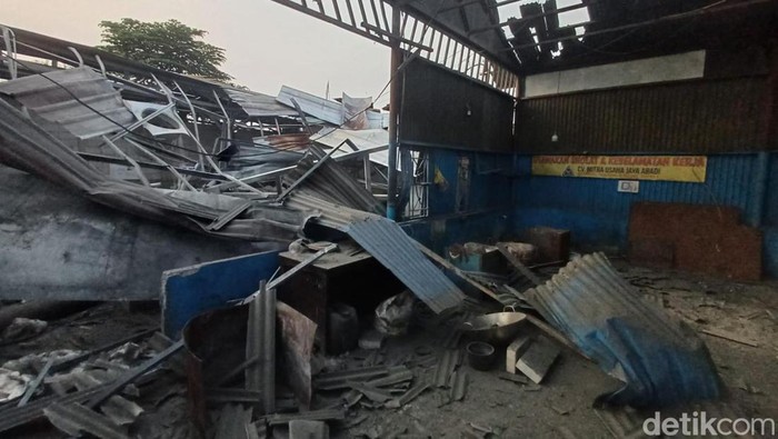 Ledakan di tempat pengolahan logam kawasan Desa Cibadak, Ciampea, Kabupaten Bogor. (Dok. istimewa)