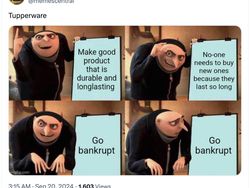 Meme Kocak Tupperware Bangkrut Karena Terlalu Awet