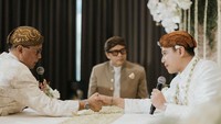Armand Maulana menjadi saksi dalam pernikahan itu. Foto: instagram Nino RAN