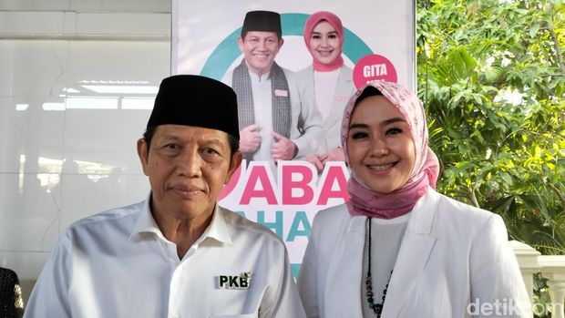 Pasangan Acep Adang-Gita KDI di Pilgub Jabar 2024.