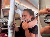 Pria Ini Nekat Seduh Kopi Manual Brew di Dalam Pesawat Terbang