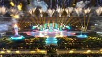 PON XXI Aceh-Sumut 2024 resmi berakhir dan Jawa Barat keluar sebagai juara umum dengan mengoleksi 195 medali emas, 163 medali perak, dan 180 medali perunggu. ANTARA FOTO/Nova Wahyudi
