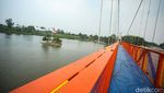Ini Jembatan Gantung di Alun-alun Barat Depok, Hubungkan Sawangan-Bojongsari