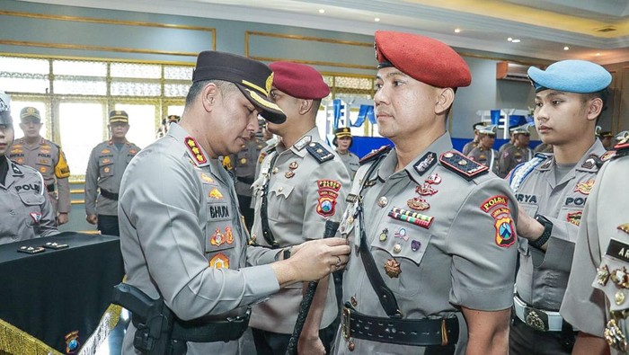 Sertijab Kasatlantas dan Kasatreskrim Polresta Malang Kota