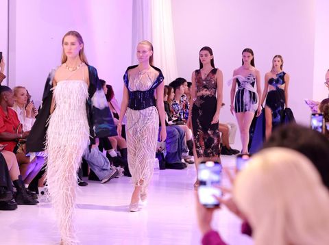 Karya Seyvia Charis di New York Fashion Week Spring/Summer 2025.