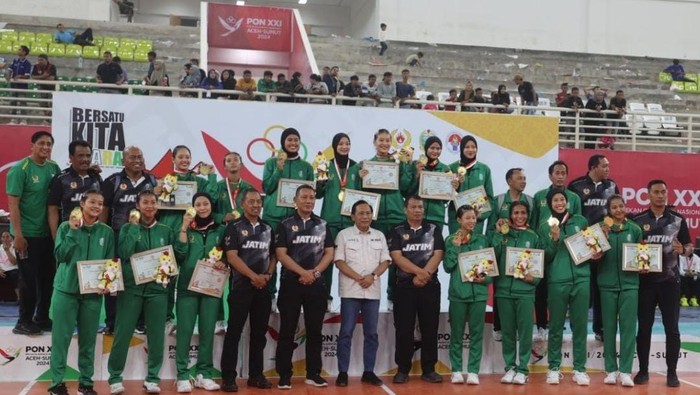 Tim voli putri Jatim sabet emas di PON