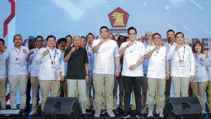 Gerindra Medan deklarasikan mendukung penuh untuk memenangkan Bobby-Surya di Pilgub Sumut 2024. (Dok. Istimewa)
