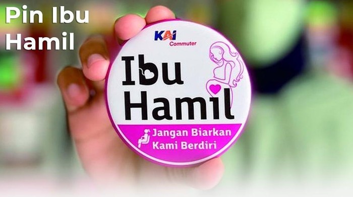 Ilustrasi Pin Ibu Hamil KRL