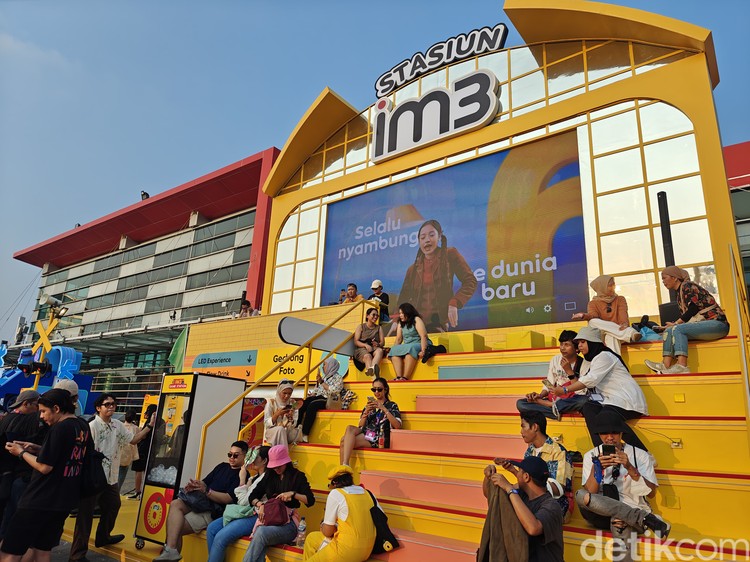 Stasiun IM3 di Pestapora 2024.