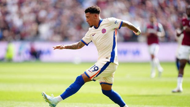 Chelsea's Jadon Sancho during the Premier League match at the London Stadium. Picture date: Saturday September 21, 2024. (Photo by Mike Egerton/PA Images via Getty Images)