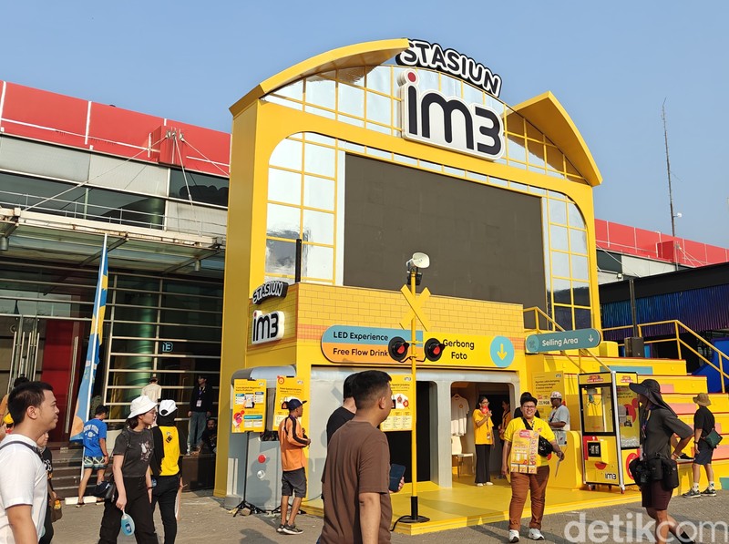 Stasiun IM3 di Pestapora 2024.