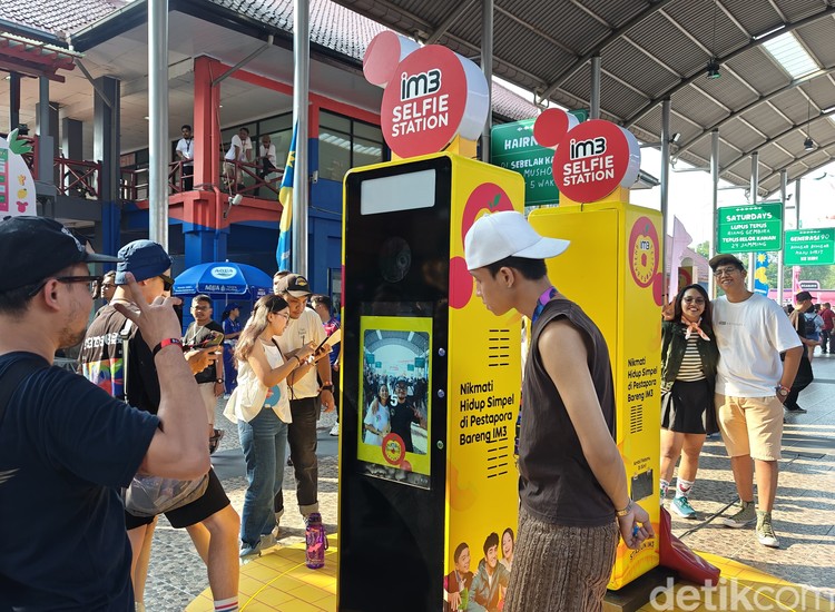 Stasiun IM3 di Pestapora 2024.