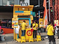 Stasiun IM3 di Pestapora 2024.