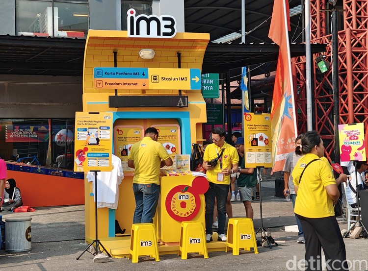 Stasiun IM3 di Pestapora 2024.