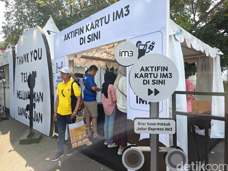 Stasiun IM3 di Pestapora 2024.