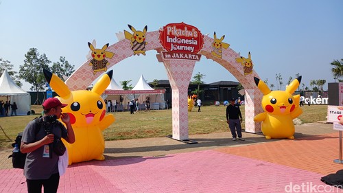 Suasana di Pikachu's Indonesia Journey Jakarta hari Sabtu (21/9/2024).